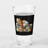 Rainbow Hematite Crystal Glas (Rückseite)