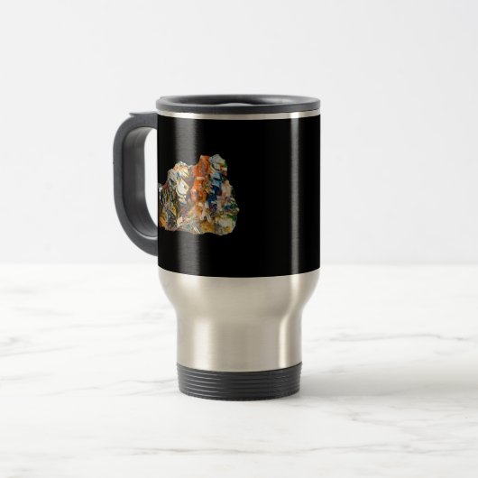 Rainbow Hematite Crystal Reisebecher (Vorderseite Links)