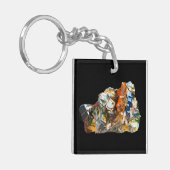 Rainbow Hematite Crystal Schlüsselanhänger (Vorderseite links)