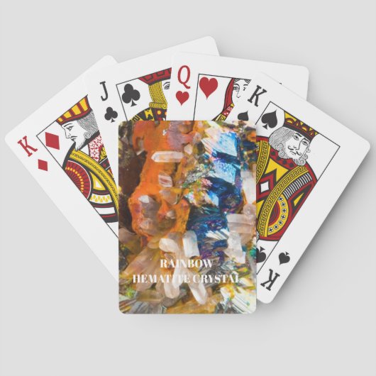 Rainbow Hematite Crystal Spielkarten (Rückseite)