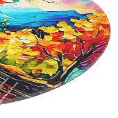 Rainbow Herbst Kunst, Dichtung und Musik Schneidebrett (Ecke)