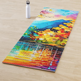 Rainbow Herbst Kunst, Dichtung und Musik Yogamatte