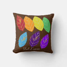 Rainbow-Herbstlaube Reversible Baumfamilie Kissen