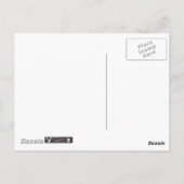 Rainbow-Herz auf einem grungelösten Holzpaneel Postkarte (Rückseite)