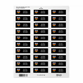 Rainbow-Herz-Label (Vorne)