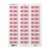 Rainbow-Herz-Label (Vorne)