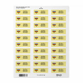 Rainbow-Herz-Label (Vorne)
