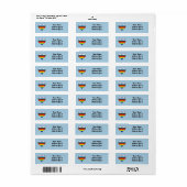 Rainbow-Herz-Label (Vorne)