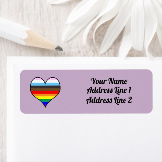 Rainbow-Herz-Label (Insitu)