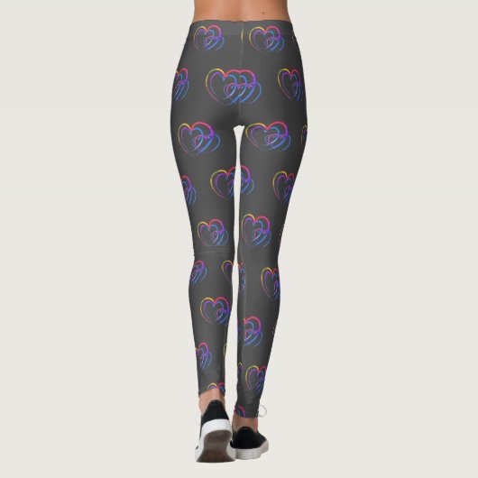 Rainbow-Herz Leggings (Rückseite)