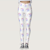 Rainbow-Herz-Leggings Leggings (Vorderseite)