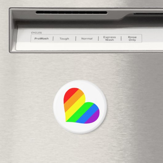 Rainbow-Herz Magnet (In Situ (Geschirrspüler))