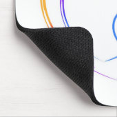 Rainbow-Herz Mousepad (Ecke)