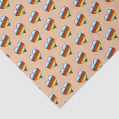 Rainbow-Herz-Muster-Gewebepapier Seidenpapier (Ausschnitt)