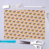 Rainbow-Herz-Muster-Gewebepapier Seidenpapier (Handwerk)