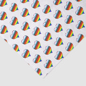 Rainbow-Herz-Muster-Gewebepapier Seidenpapier (Ausschnitt)