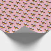 Rainbow-Herz-Musterpapier Geschenkpapier (Ecke)