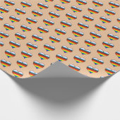 Rainbow-Herz-Musterpapier Geschenkpapier (Ecke)