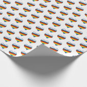 Rainbow-Herz-Musterpapier Geschenkpapier (Ecke)