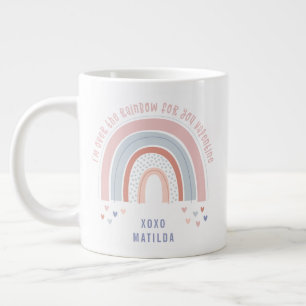 Rainbow-Herz niedliches Klassenzimmer Valentingesc Jumbo-Tasse