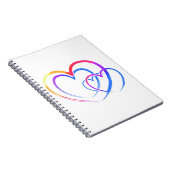 Rainbow-Herz Notizblock (Rechte Seite)