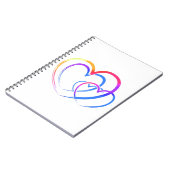 Rainbow-Herz Notizblock (Linke Seite)