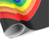 Rainbow-Herz-Packpapier Geschenkpapier (Rolleneckpunkt)