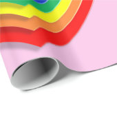 Rainbow-Herz-Packpapier Geschenkpapier (Rolleneckpunkt)