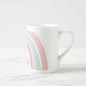 Rainbow-Herz rosa lila personalisiert Porzellantasse (Rechts)