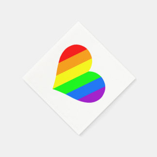 Rainbow-Herz Serviette
