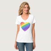 Rainbow-Herz T-Shirt (Vorderseite Vollansicht)