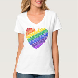 Rainbow-Herz T-Shirt