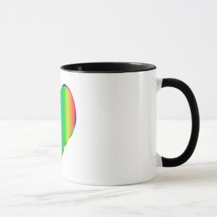 Rainbow-Herz Tasse