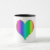 Rainbow-Herz Tasse (Zentrum)