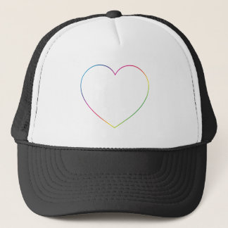 Rainbow-Herz Truckerkappe