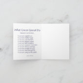 Rainbow Herzkrebs kann keine Grußkarten herstellen Karte (Innenseite)