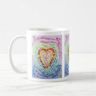 Rainbow Herzkrebs kann keine Kaffeegedichte abgebe Kaffeetasse