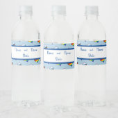 Rainbow Herzmuster Wasser Flasche Etikett (Flaschen)