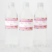 Rainbow Herzmuster Wasser Flasche Etikett (Flaschen)
