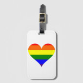 Rainbow-Herzstück-Gepäckmarke Gepäckanhänger (Vorderseite Vertikal)