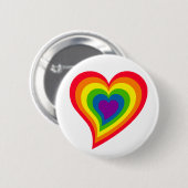 Rainbow-Herztaste Button (Vorne & Hinten)
