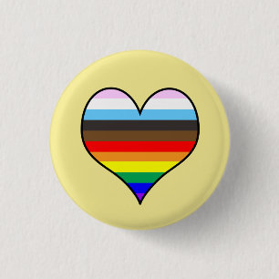 Rainbow-Herztaste Button