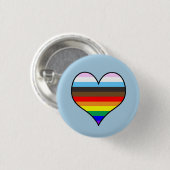 Rainbow-Herztaste Button (Vorne & Hinten)