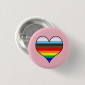 Rainbow-Herztaste Button (Vorne & Hinten)