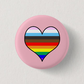 Rainbow-Herztaste Button