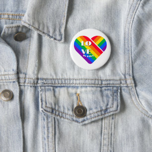 Rainbow-Herztasten Button