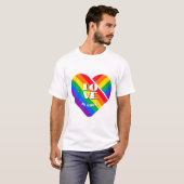Rainbow-Herztasten T-Shirt (Vorne ganz)