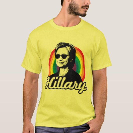 Rainbow Hillary Clinton 2016 - Cool Clinton - LGB T-Shirt (Vorderseite)