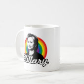 Rainbow Hillary - LGBT-Politik - Kaffeetasse (Vorderseite Links)