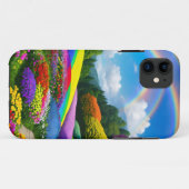 Rainbow Hills and Blume Zwei Case-Mate iPhone Hülle (Rückseite (Horizontal))